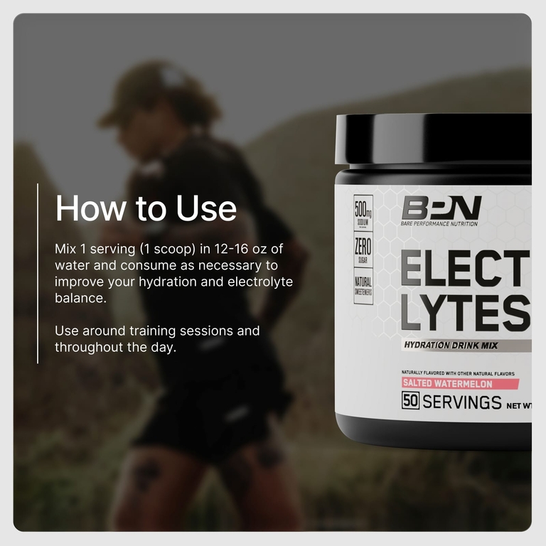 BPN, Electrolytes, смесь для увлажняющих напитков, соленый арбуз, 270 г (9,5 унции)