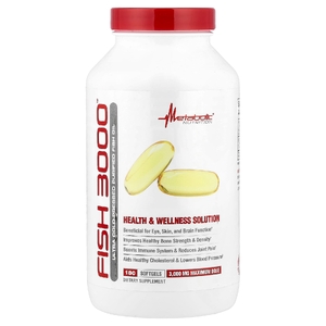 Metabolic Nutrition, Fish 3000™, 180 капсул (1000 мг в 1 капсуле)