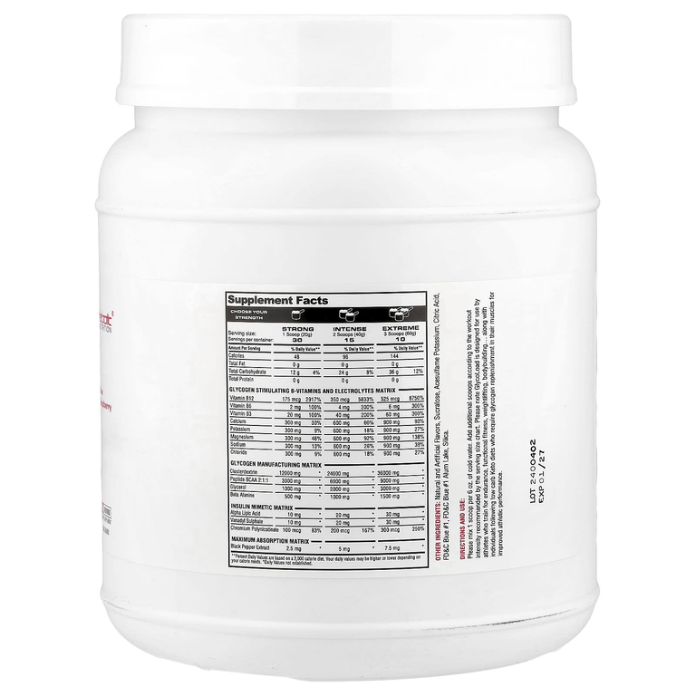 Metabolic Nutrition, GlycoLoad® голубая малина, 600 г