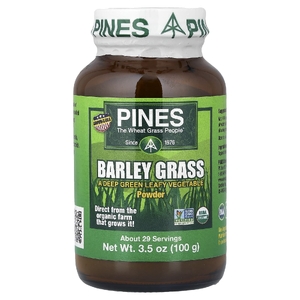 Pines International, Порошок из травы ячменя, 100 г (3,5 унции)