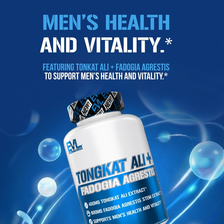 EVLution Nutrition, эврикома длиннолистая + фадогия агрестис, 60 вегетарианских капсул