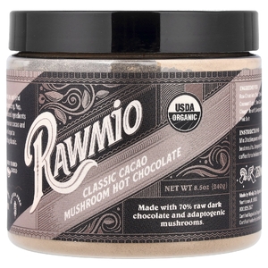 Rawmio, горячий шоколад с грибами, классическое какао, 240 г (8,5 унции)