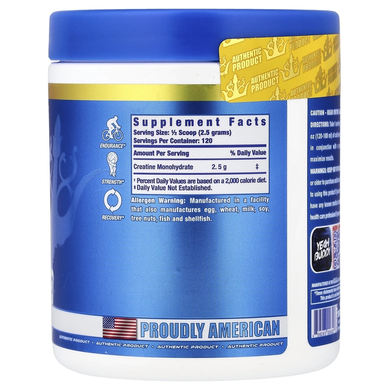 Ronnie Coleman, Vital Edition, креатин XS в порошке, без вкусовых добавок, 300 г (10,6 унции)