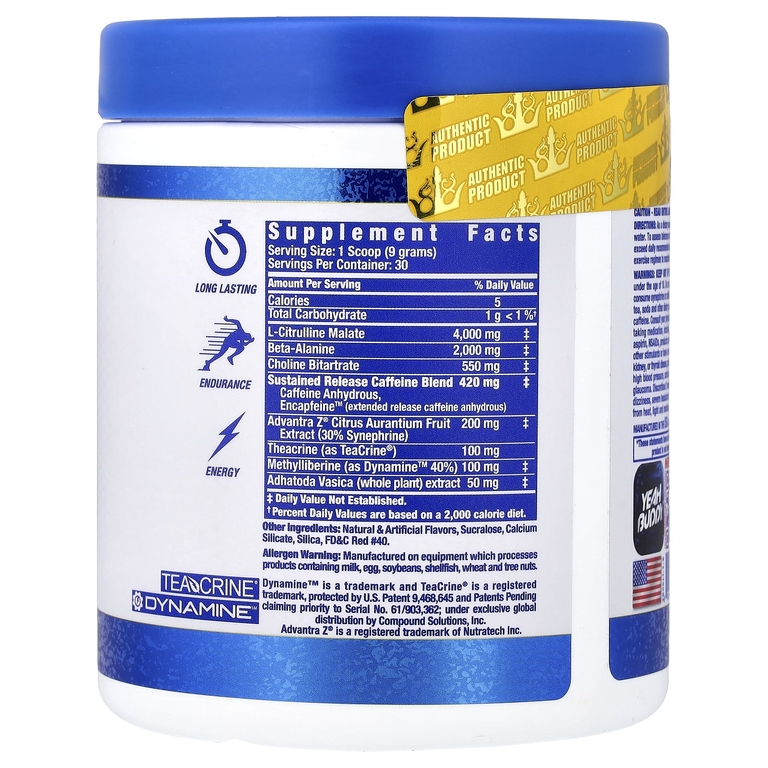 Ronnie Coleman, Signature Series, Yeah Buddy, энергетический порошок перед тренировкой, вишневый лаймад, 270 г (9,5 унции)