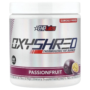 EHPlabs, OxyShred, термогенный жиросжигатель, маракуйя, 276 г (9,73 унции)