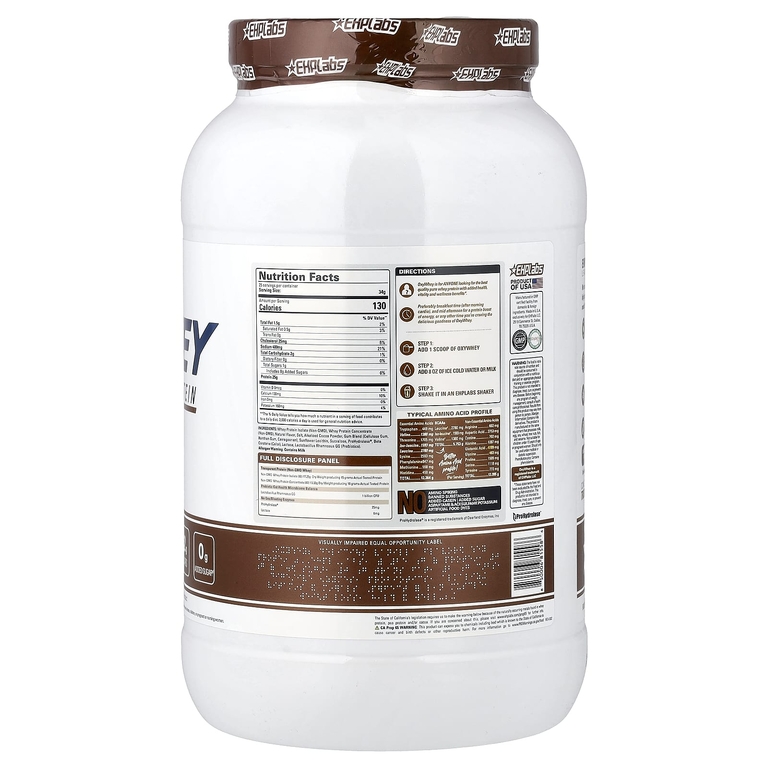 EHPlabs, OxyWhey, Daily Lean Whey, сывороточный протеин, со вкусом шоколада и карамель, 850 г (1,87 фунта)
