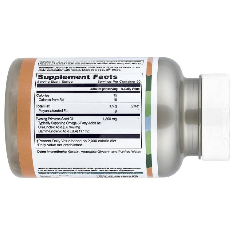 LifeTime Vitamins, Super Primrose, масло первоцвета вечернего, 1300 мг, 50 капсул (Товар снят с продажи) 