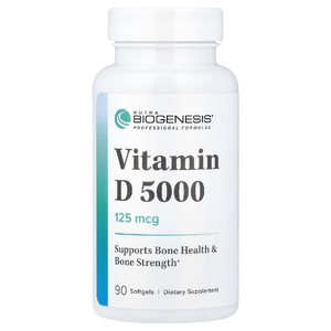 Nutra BioGenesis, витамин D 5000, 125 мкг, 90 мягких таблеток