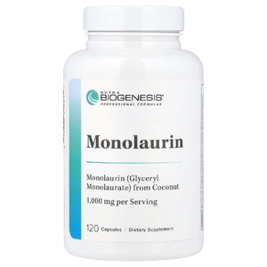 Nutra BioGenesis, монолаурин, 120 капсул (500 мг в 1 капсуле)