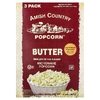 Amish Country Popcorn, попкорн для микроволновой печи, со сливочным маслом, 3 пакетика по 99 г (3,5 унции)