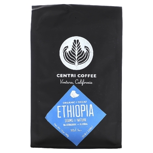Centri Coffee, Centri Coffee, органический кофе из Эфиопии, черника и цветы, цельные зерна, без кофеина, 340 г (12 унций) (Товар снят с продажи) 