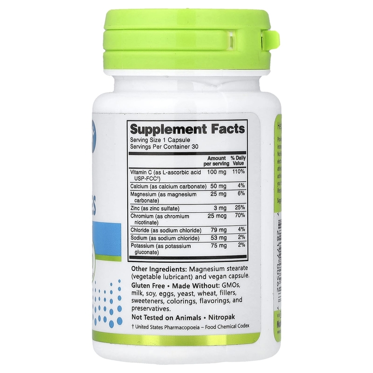 NutriBiotic, Performance, незаменимые электролиты, 30 растительных капсул