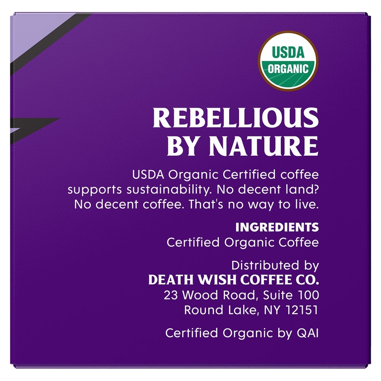 Death Wish Coffee, Порционные кофейные капсулы, обжарка эспрессо, темный, 10 капсул по 11,5 г (0,40 унции)