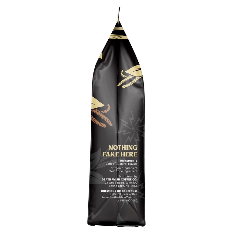 Death Wish Coffee, Молотый кофе со вкусом ванили, 283 г (10 унций)