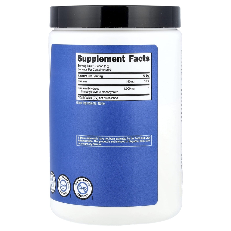 Nutricost, Performance, HMB, без добавок, 250 г (8,9 унции)