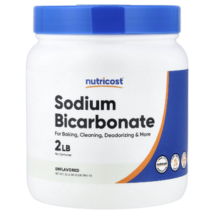 Nutricost, бикарбонат натрия в порошке, без добавок, 907 г (2 фунта)