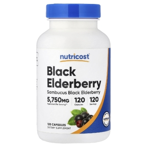 Nutricost, черная бузина, 120 капсул (575 мг в 1 капсуле)