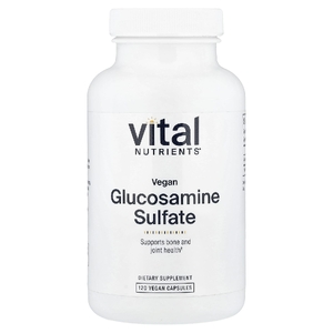 Vital Nutrients, Веганский сульфат глюкозамина, 120 веганских капсул (750 мг на капсулу)