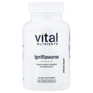 Vital Nutrients, иприфлавон, 90 веганских капсул (300 мг в 1 капсуле)