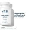 Vital Nutrients, Экстракт расторопши, 250 мг, 60 веганских капсул