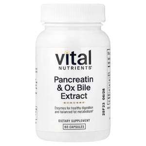 Vital Nutrients, Панкреатин и экстракт бычьей желчи, 60 капсул