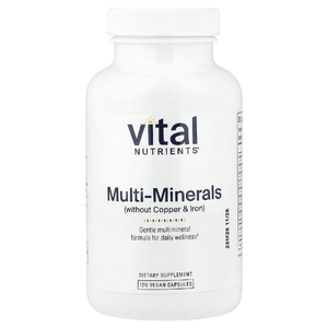 Vital Nutrients, Мультиминералы (без меди и железа), 120 веганских капсул