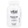 Vital Nutrients, Витамин D3, 5000 МЕ, 180 вегетарианских капсул
