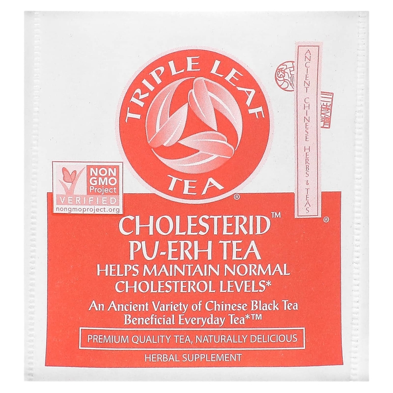Triple Leaf Tea, чай пуэр, 20 чайных пакетиков, 38 г (1,34 унции)