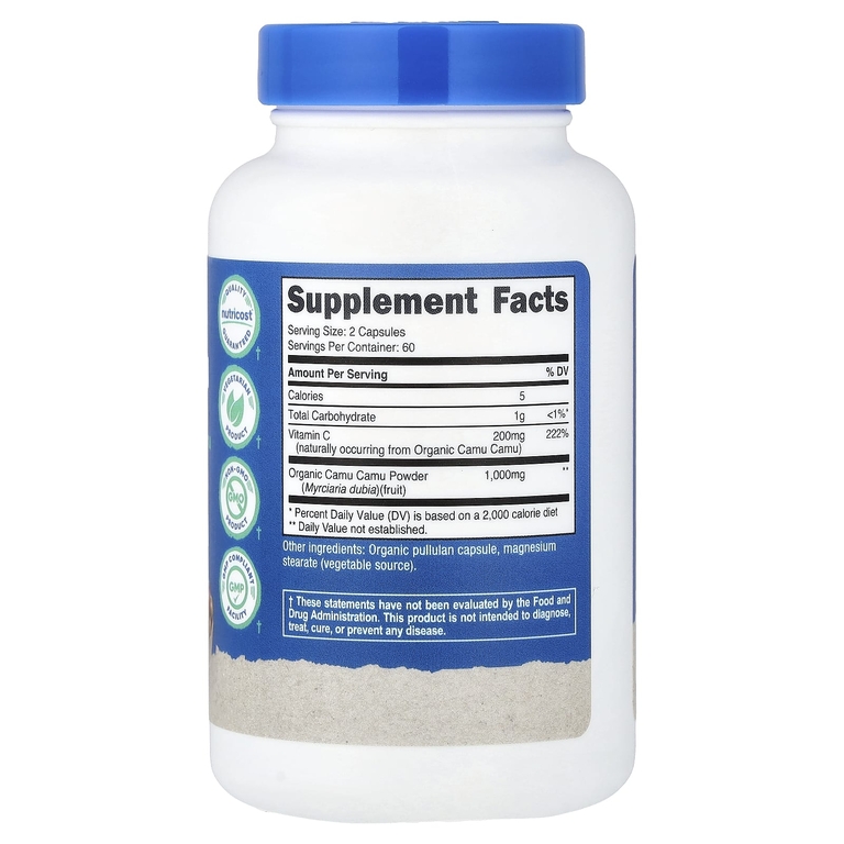 Nutricost, каму-каму, 120 капсул