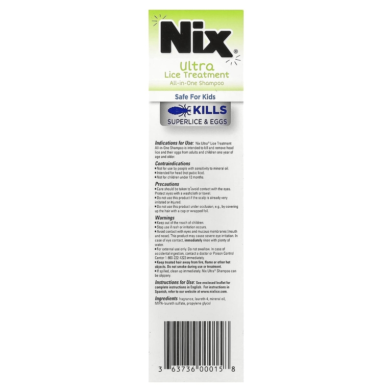 Nix, Ultra шампунь, универсальный набор для лечения вшей, 1 набор