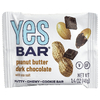 Yes Bar, батончик-снек, темный шоколад с арахисовой пастой и морской солью, 6 батончиков по 40 г (1,4 унции)