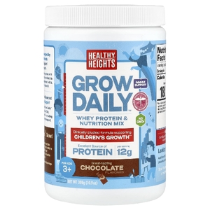 Healthy Heights, Grow Daily, смесь сывороточного протеина и питательного продукта, для детей от 3 лет, шоколад, 308 г (10,9 унции)
