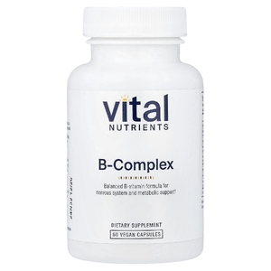 Vital Nutrients, комплекс витаминов группы B, 60 веганских капсул