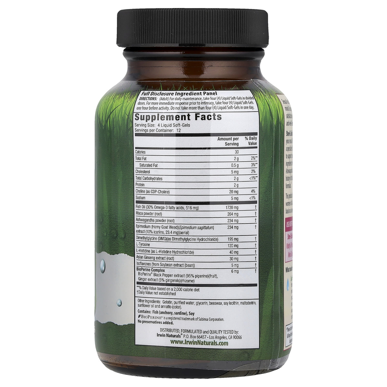 Irwin Naturals, Steel-Libido, для женщин, 48 капсул с жидкостью