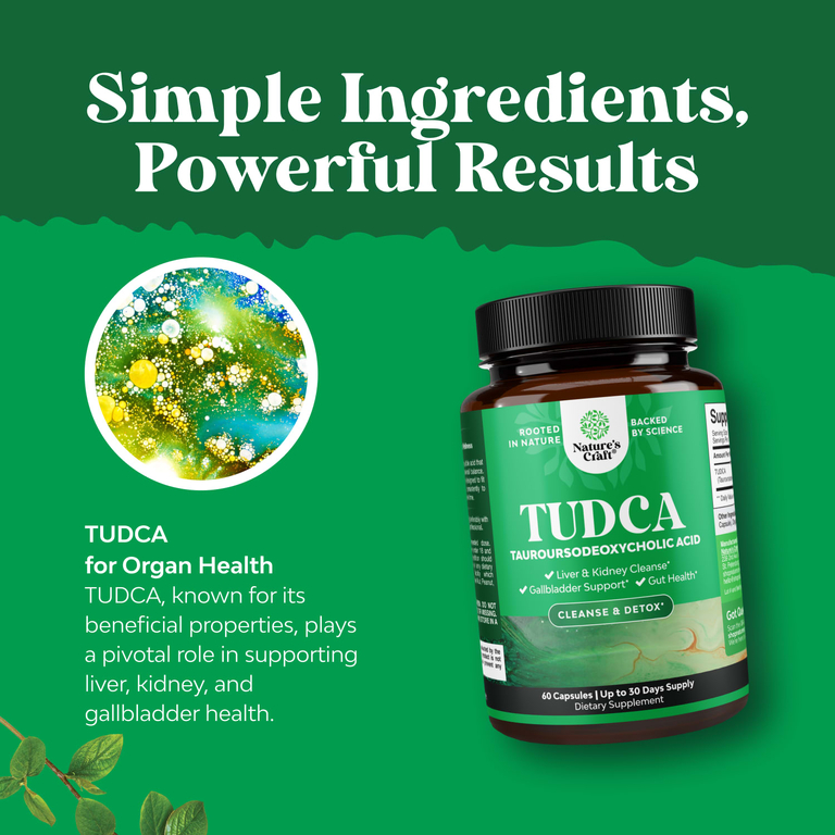 Nature's Craft, TUDCA, 60 капсул (250 мг на капсулу)