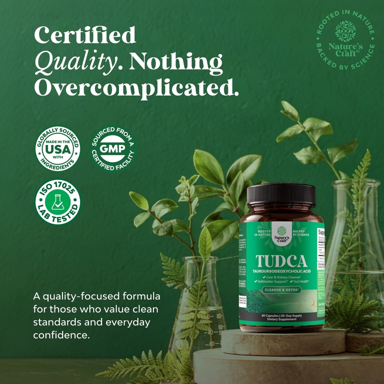 Nature's Craft, TUDCA, 60 капсул (250 мг на капсулу)