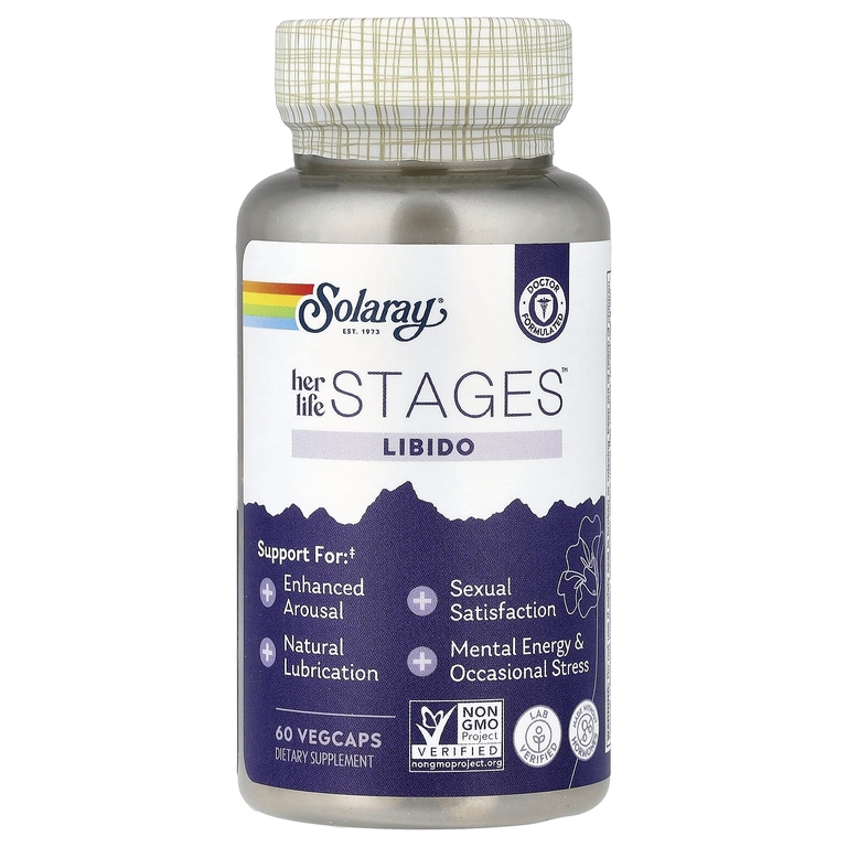 Solaray, Her Lifestages™, добавка для либидо, 60 растительных капсул