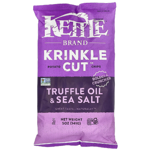 Kettle Foods, Krinkle Cut™, картофельные чипсы, трюфельное масло и морская соль, 141 г (5 унций)