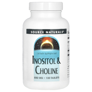 Source Naturals, инозитол и холин, 800 мг, 100 таблеток