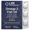 Life Extension, омега-3 жевательные таблетки с рыбьим жиром, со вкусом тропических фруктов, 36 жевательных таблеток (750 мг в 1 жевательной таблетке)