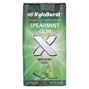 Xyloburst, ксилитоловая камедь, со вкусом мяты, 24 шт., 36 г (1,27 унции)