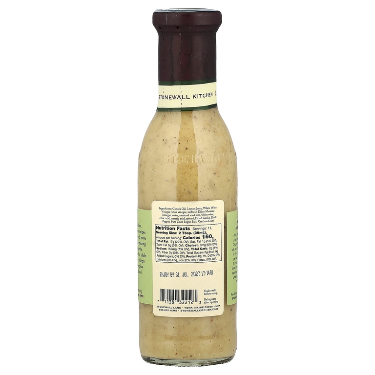 Stonewall Kitchen, заправка с лимонным уксусом, 330 мл (11 жидк. унций) (Товар снят с продажи) 