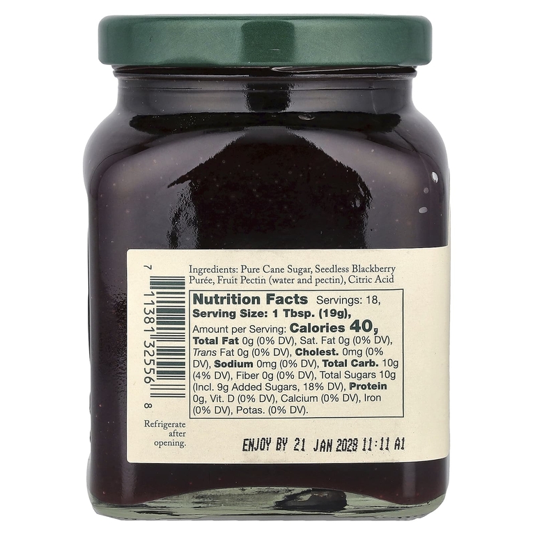 Stonewall Kitchen, ежевиочный джем без косточек, 340 г (12 унций)