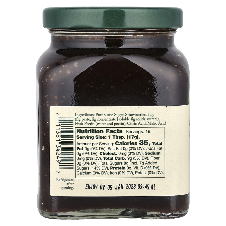 Stonewall Kitchen, клубничный джем из инжира, 326 г (11,5 унции) (Товар снят с продажи) 
