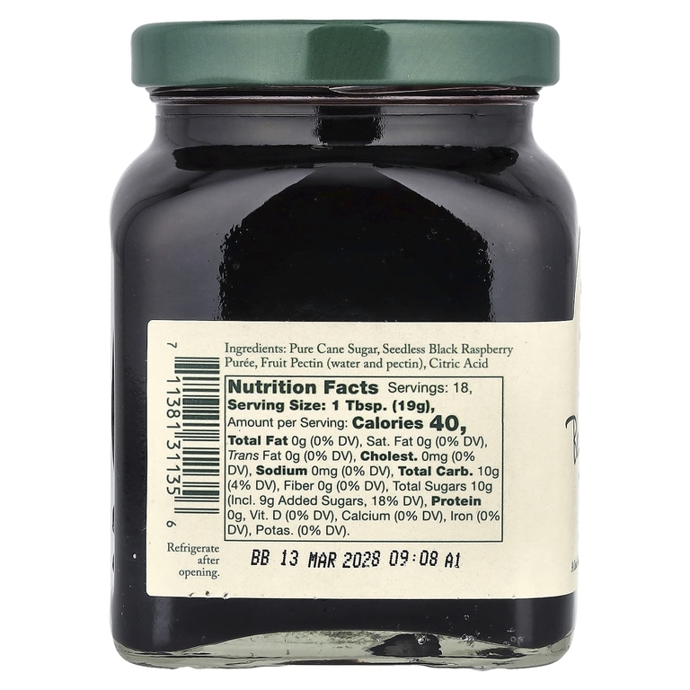 Stonewall Kitchen, джем из черной малины без косточек, 347 г (12,25 унции)