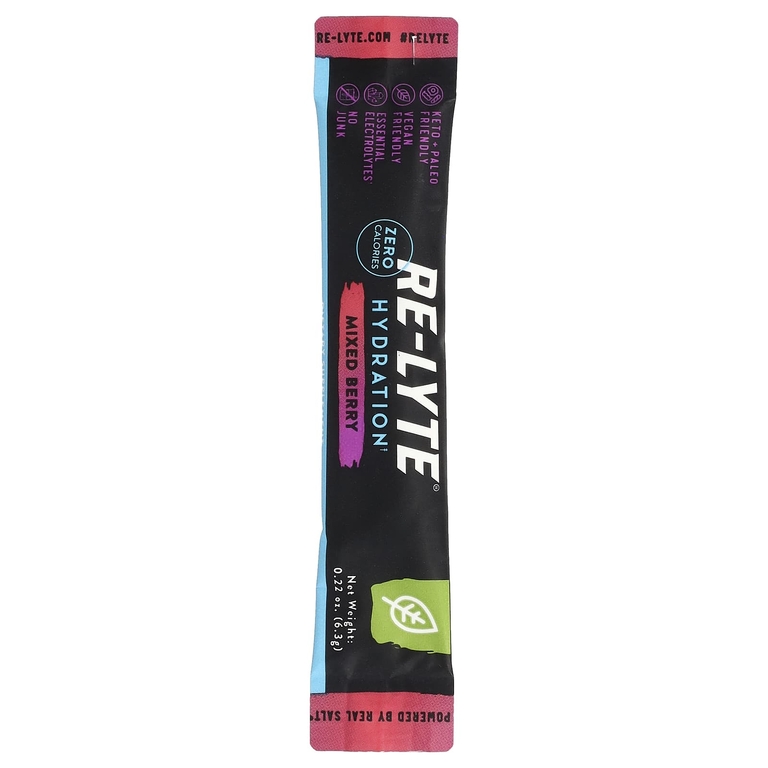 Redmond Trading Company, Re-Lyte® Hydration, ягодная смесь, 15 палочек-пакетов по 6,3 г (0,22 унции)