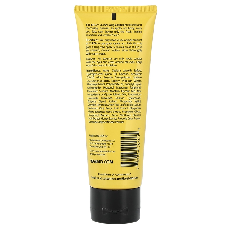 Bee Bald, Clean Head & Face, ежедневное очищающее средство, 118 мл (4 жидк. унции)
