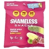 Shameless Snacks, Жевательные конфеты Super Wild Worms®, зеленое яблоко и клубника, 6 пакетиков по 50 г (1,8 унции)