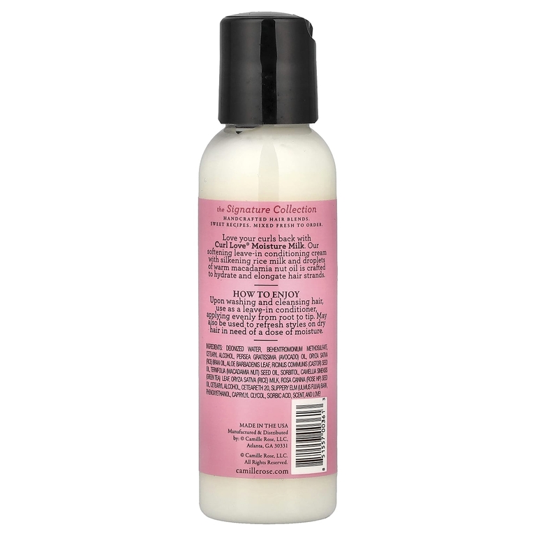 Camille Rose, Curl Love® увлажняющее молочко, 59 мл (2 унции) (Товар снят с продажи) 