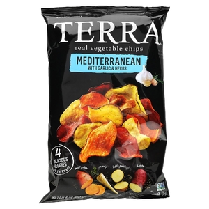 Terra, настоящие овощные чипсы, средиземноморские с чесноком и травами, 141 г (5 унций) (Товар снят с продажи) 